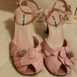 Steve Madden Girlie Pink Leather sandles